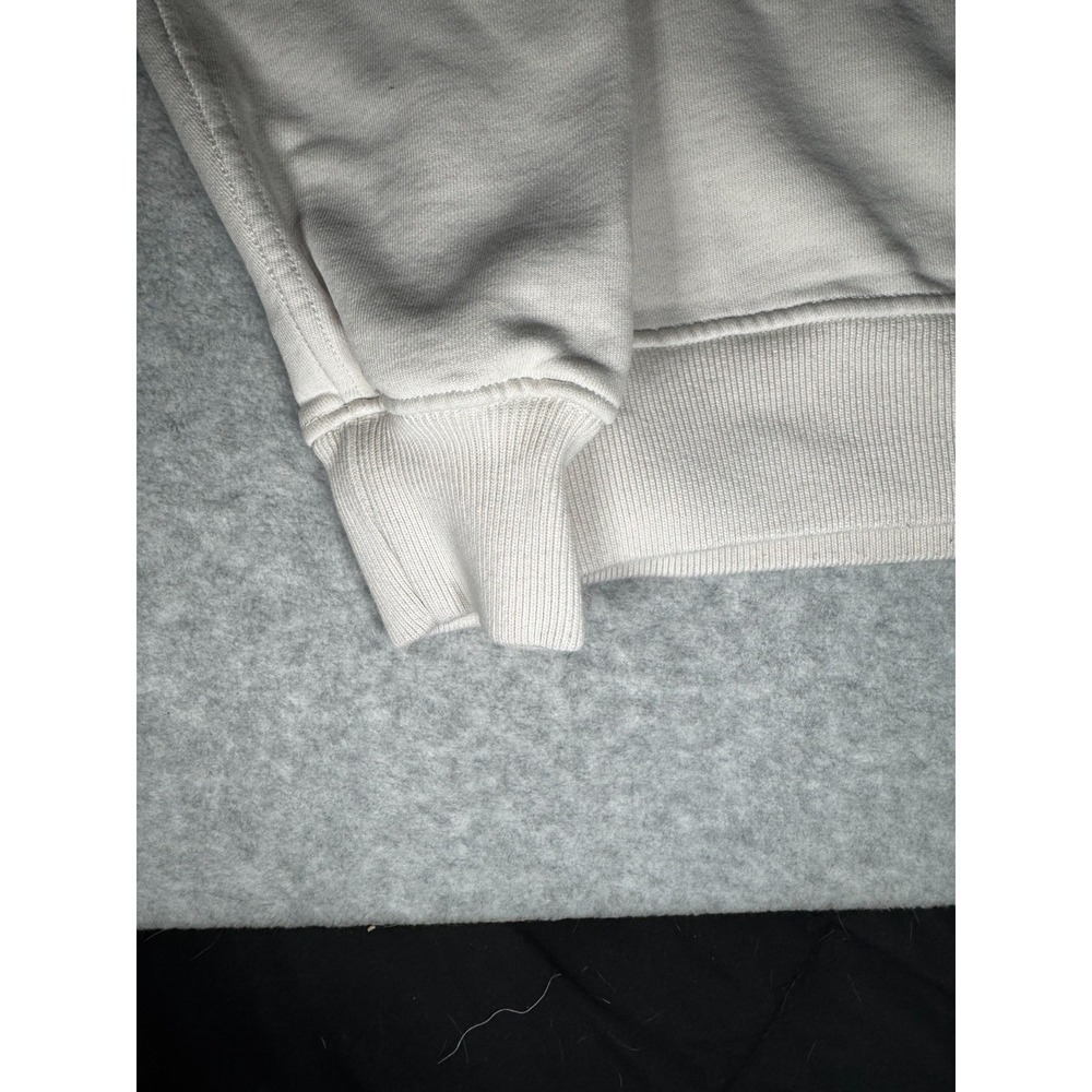 Abercrombie & Fitch Premium Polished White S Collard sweatshirt Preppy Coastal - Picture 4 of 10